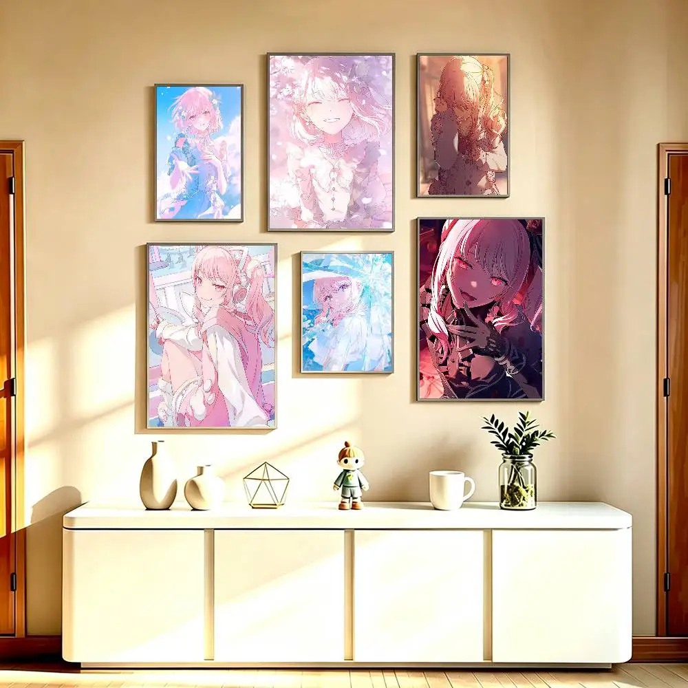 Mizuki Akiyama P-Project SEKAI  Poster High Quality Dorm Living Room Aesthetic Wall Decoration Painting Stickers Gift