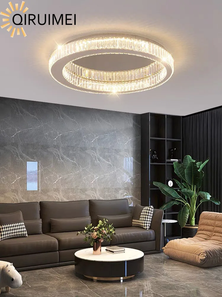 

Crystal Ceiling Lamps LED Brightness Dimmable Fixture For Bedroom Kitchen Home Decoration Modern Ceiling Chandelier Indoor Light