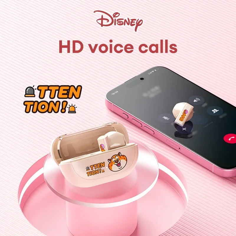 Disney TWS Sans Fil Bluetooth 5.4 Écouteurs Avec Micro HD Appel Faible Latence HiFi Son Stéréo Casque De Jeu Mignon Casque QS-T18