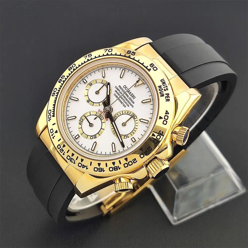 Orologio da uomo di lusso da 39 mm Movimento 7750 4613D Orologio meccanico da uomo con cassa in acciaio inossidabile e vetro zaffiro, orologio personalizzato