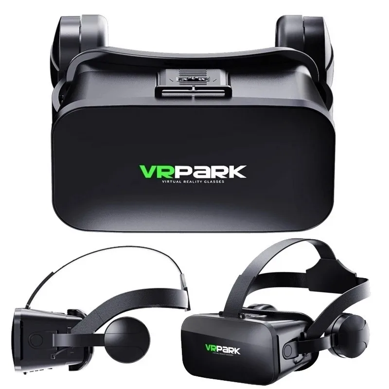 VR Shinecon Casque หมวกกันน็อคแว่นตา 3D ความเป็นจริงเสมือนเสริมสำหรับไอโฟน แอนดรอยด์สมาร์ทโฟนสมาร์ทโฟนแว่นตาโทรศัพท์มือถือวิอารเกม