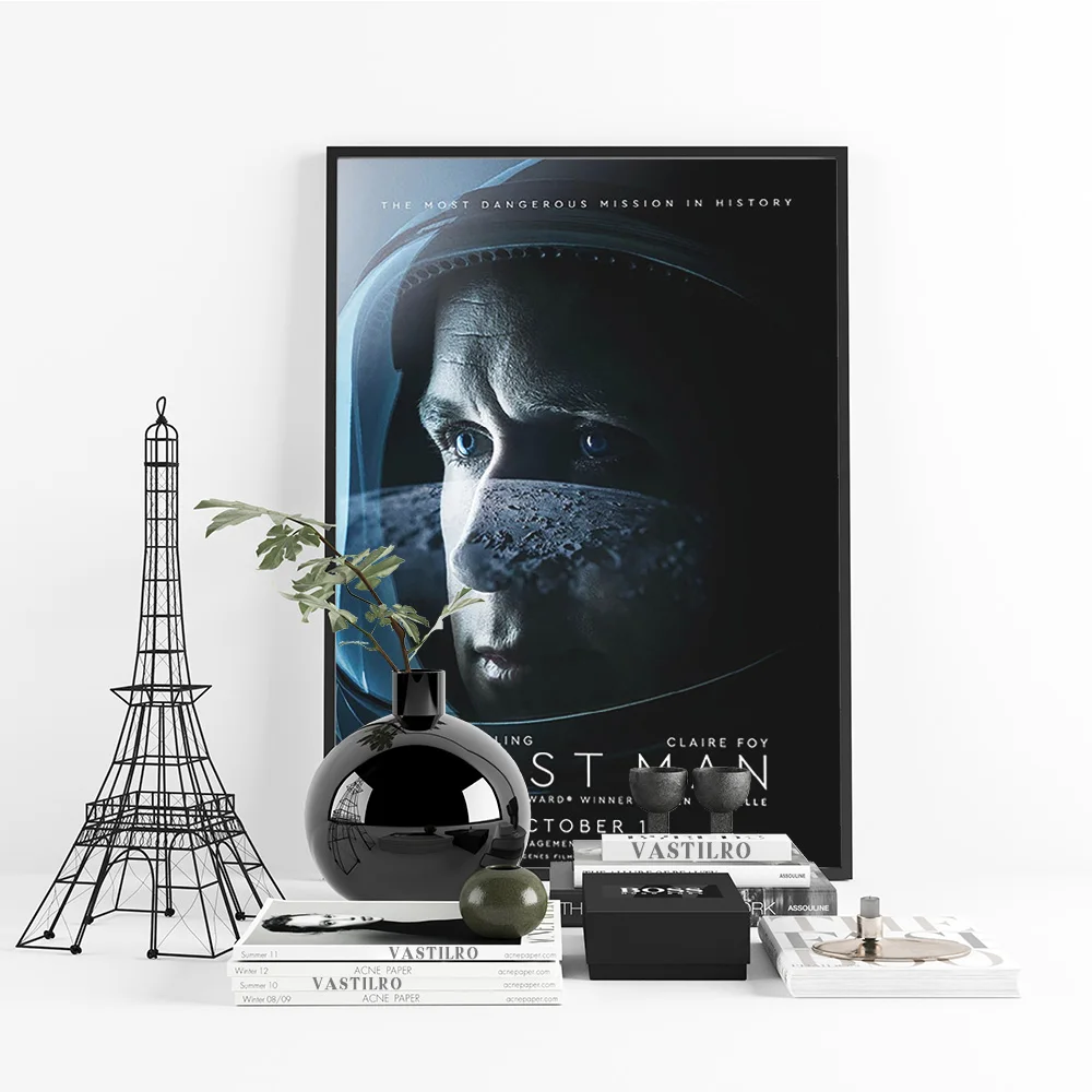 الرجل الأول السيرة الذاتية التاريخية الفيلم المشارك الفيلم طباعة الفن قماش اللوحة ديكور غرفة نوم ملصقات جدار