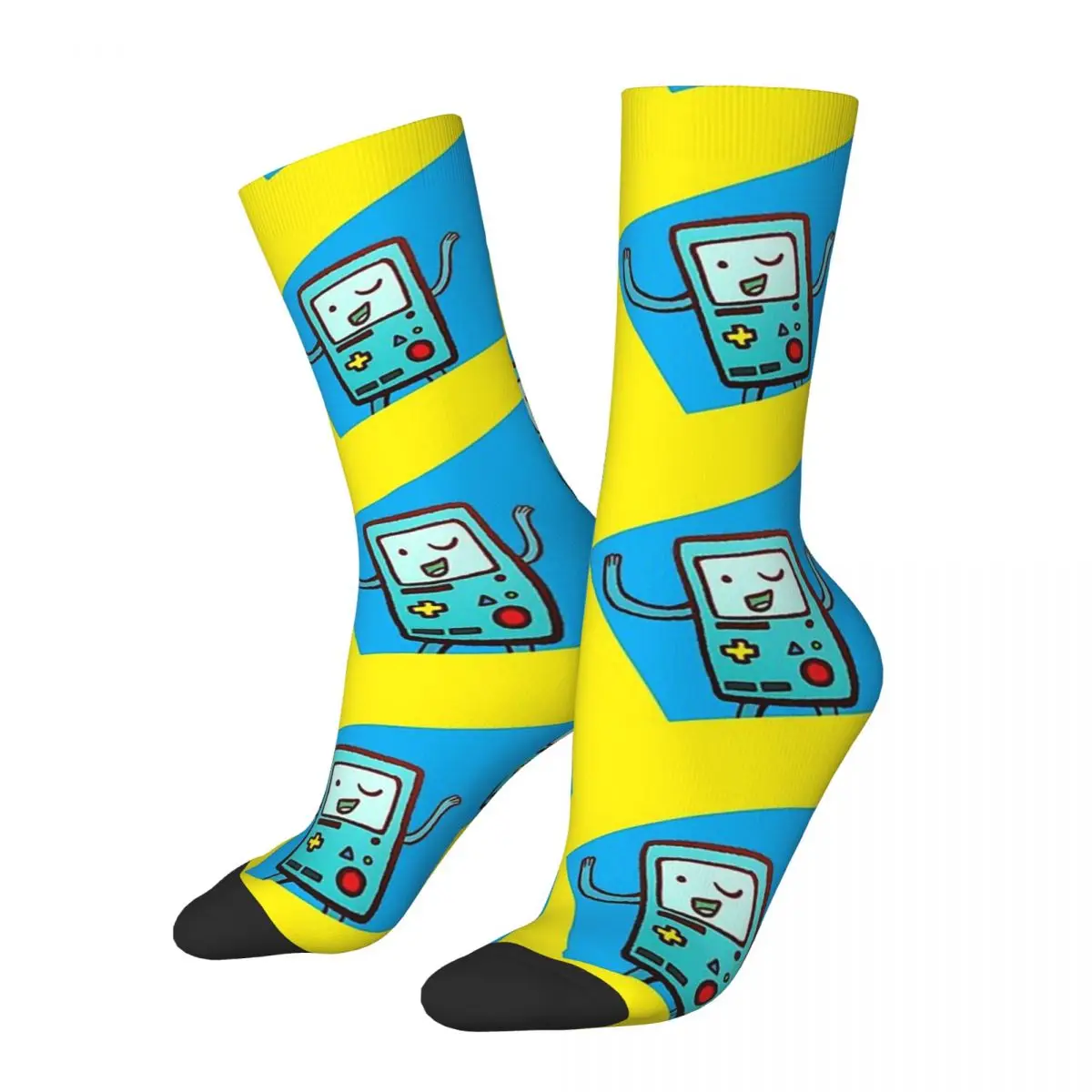 Posing In Abstract Shapes BMO Game Unisex Bonnet Winter Hip Hop Happy Socks street style Crazy Socks