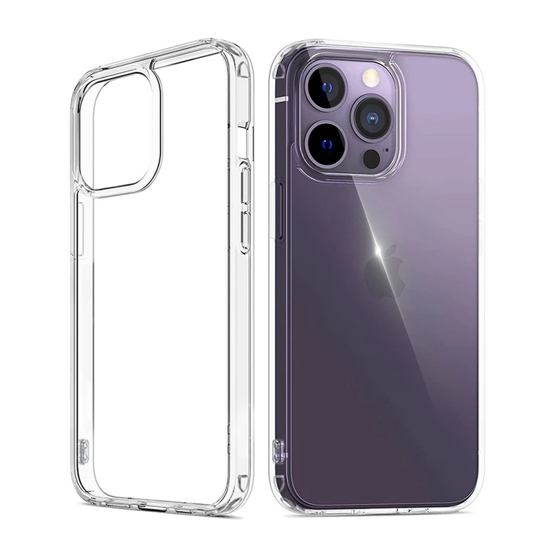 Clear Phone Case For iPhone 15 11 12 13 14 Pro Max Silicone Soft TPU Cover Case For iPhone 12 Mini 7 8 Plus X XS Max Back Cover