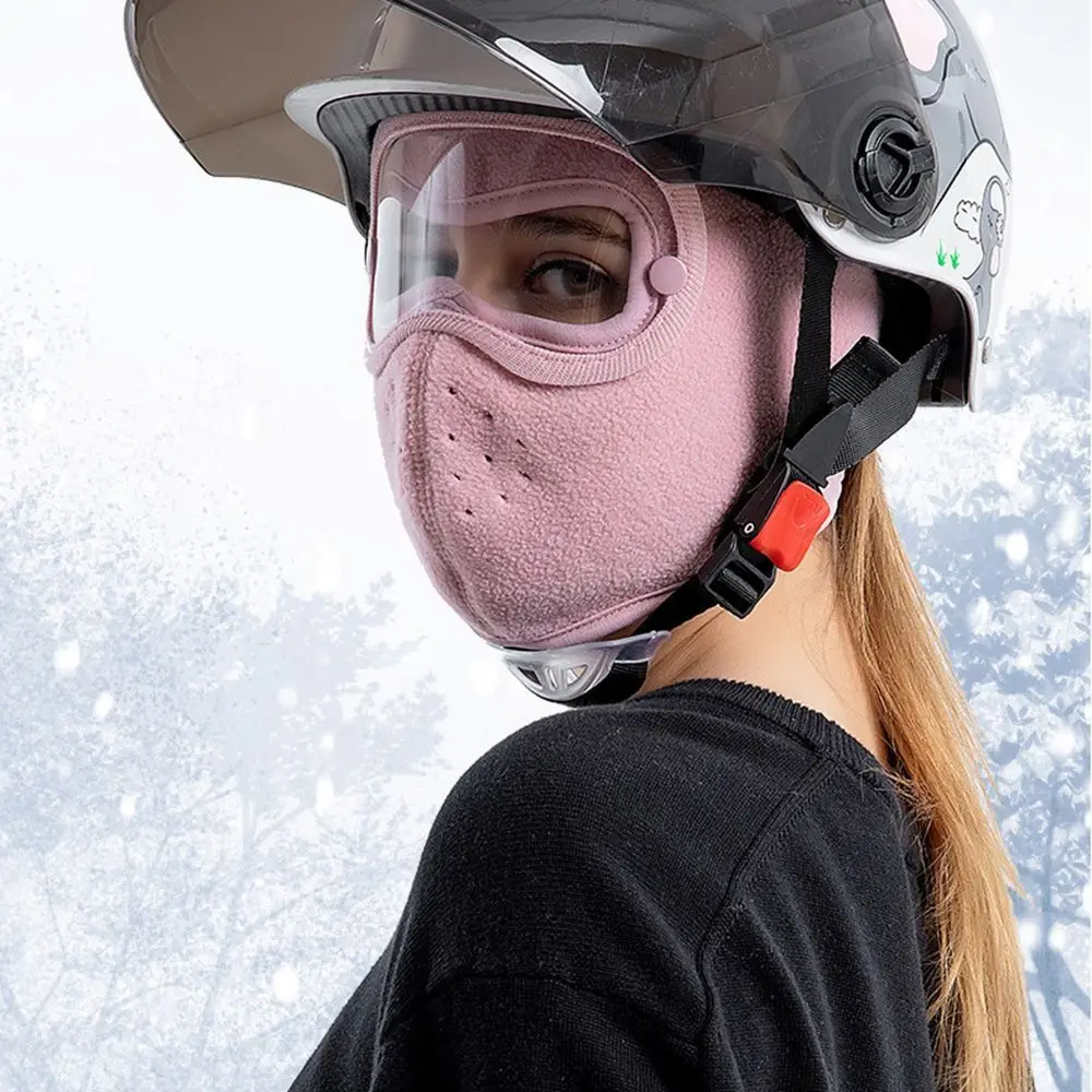 Anti Dust Removable Eye Shield Windproof Cycling Equipment Full Face Masks Breathable Caps Anti Fog Goggles