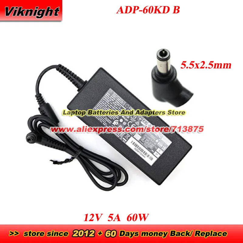 ADP-60KD B 12V 5A 60W AC Adapter EADP-60BB A EADP-60MB EADP-60FA A for CISCO 892 800 J- SRX210 For QNAP TS-219P TS-212 M9702