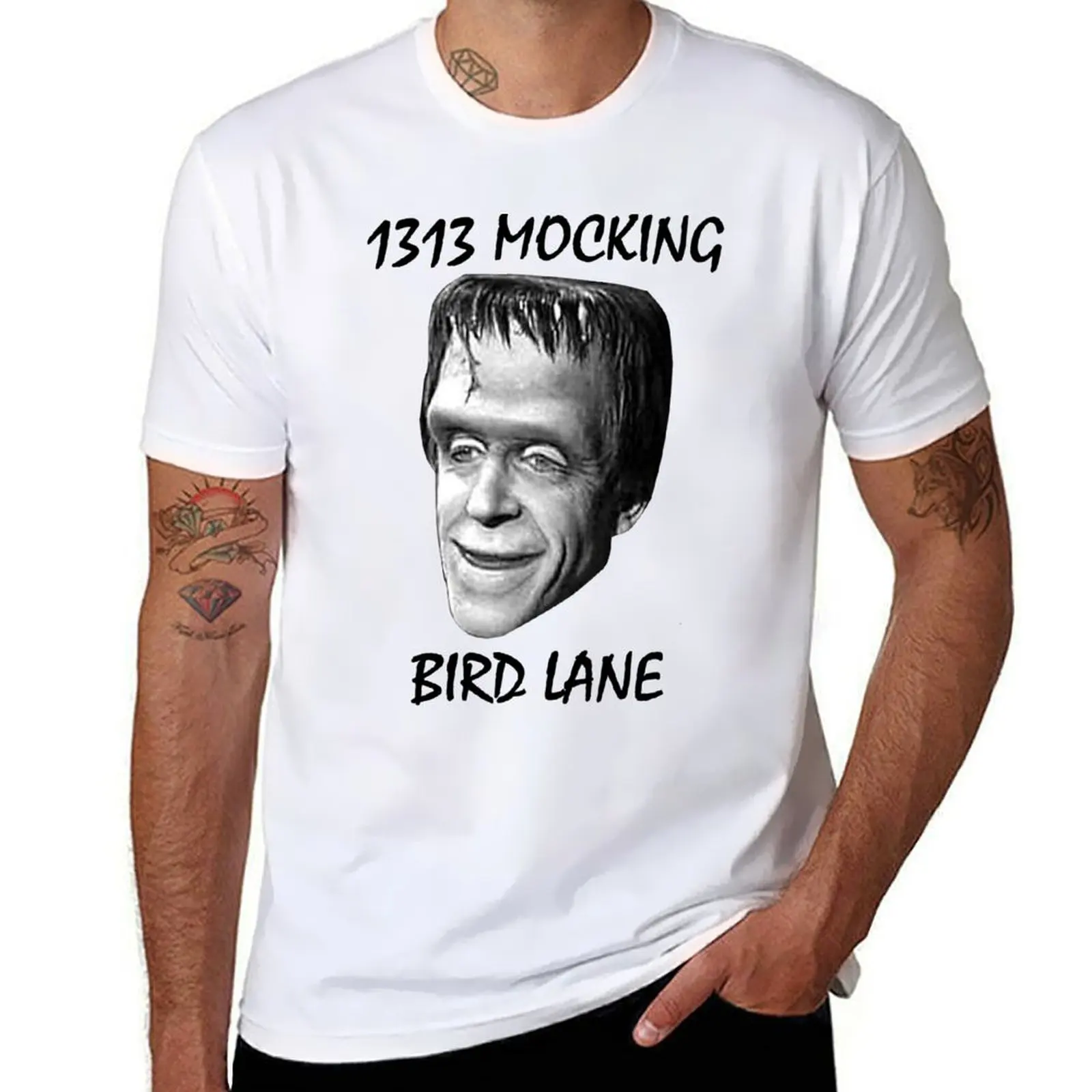 

Herman Munster T-Shirt anime t shirts oversize cotton tshirt 100% t shirt for man 100 percent cotton T-shirt