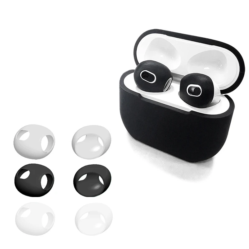 Ear Pads Cushions For Airpods3 Ear Tips Caps Earpads Case Cover Wireless Bluetooth Silicone For Iphone Earphones Trig Rain