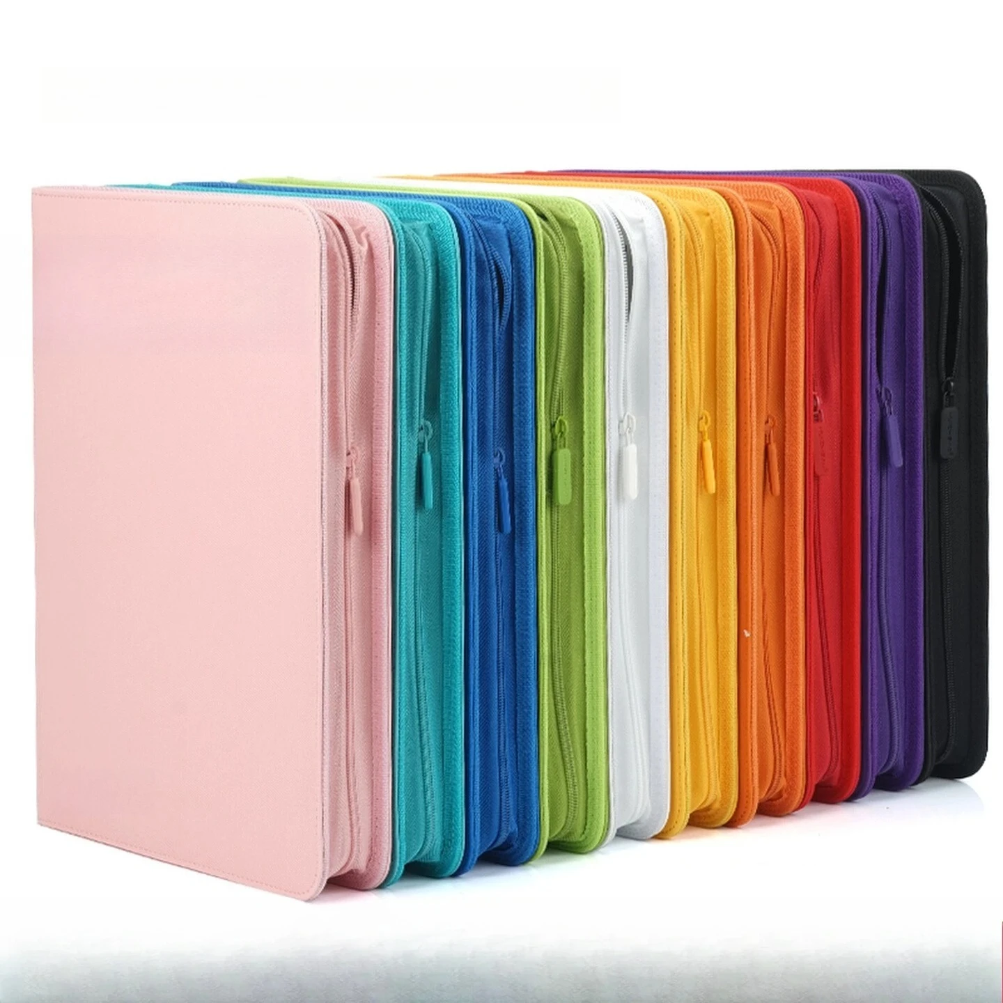 Premium TCG Card Collection Binder 9/12 Pocket Leather Album for Yu-Gi-Oh, Sports Cards Storage 10 Color Options