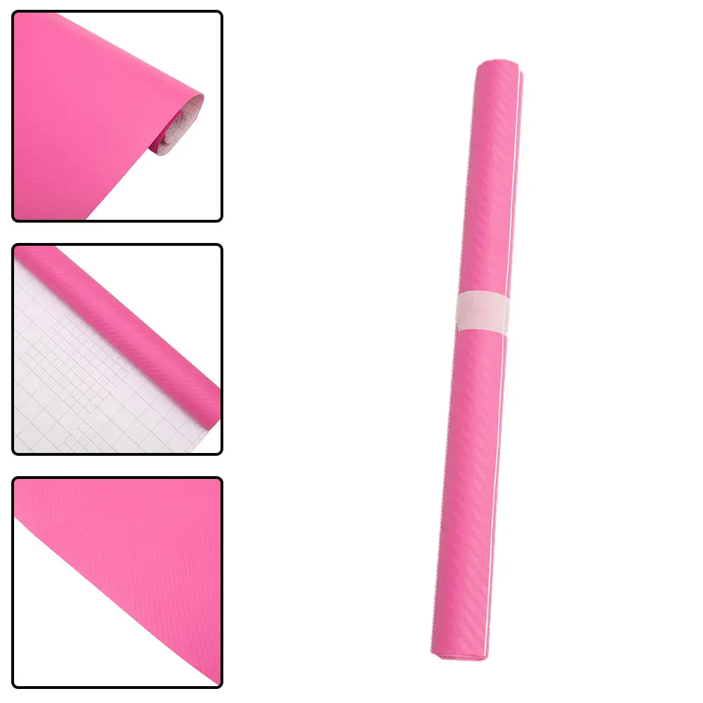 50x12 cali naklejki samochodowe owijka konsola środkowa deska rozdzielcza klamki drzwi schowek wnętrze różowe 1 rolka ochronne lusterka wsteczne