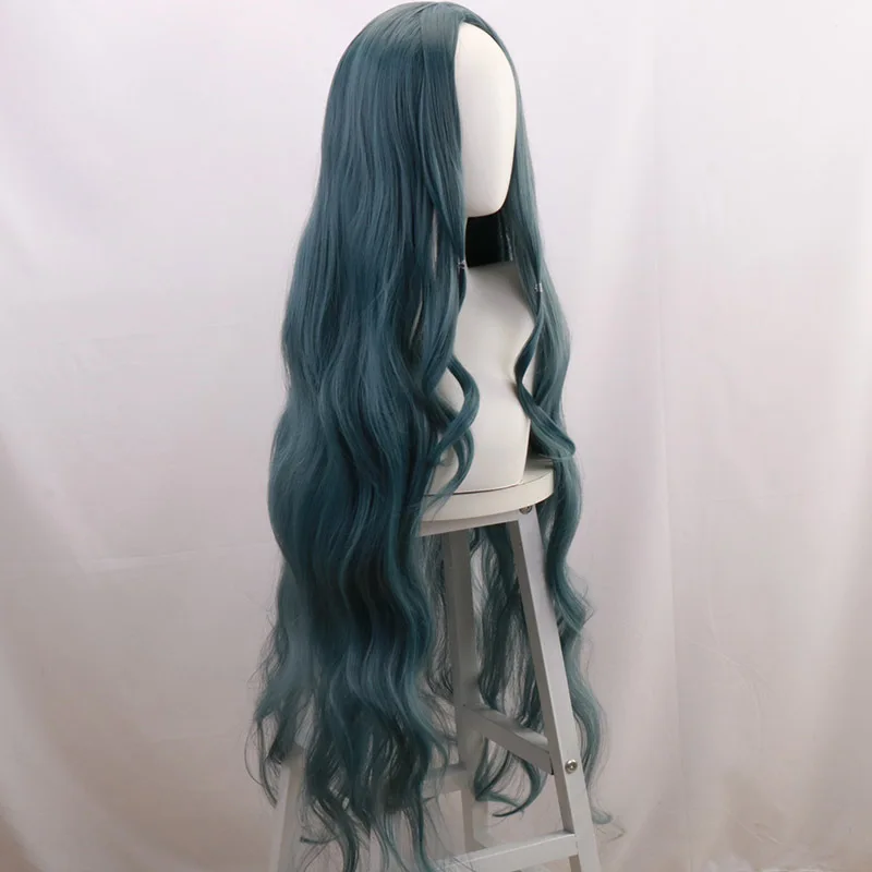Nouveau Danganronpa V3: Shirokane 120 cm Micro-Curl cheveux longs haute température soie Rose filet intérieur Cosplay perruque