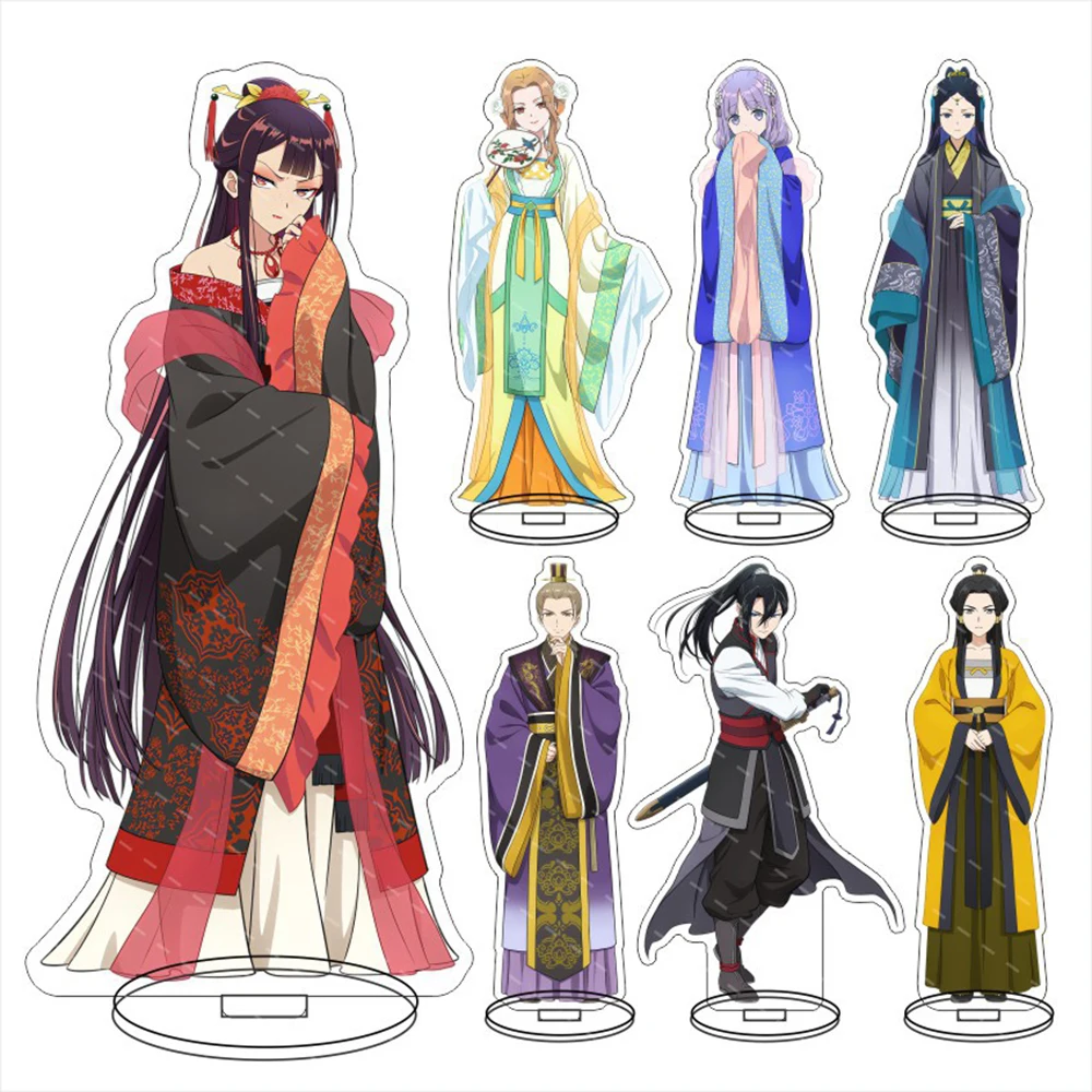 15cmThough I Am an Inept Villainess Anime Acrylic Stand Model Plate Kou Reirin Shu Keigetsu Ran Houshun Cartoon Acrylic Standee