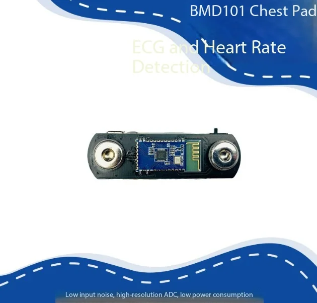 BMD101 ECG Heart Rate Sensor Module with Electrode Pads for Arduino