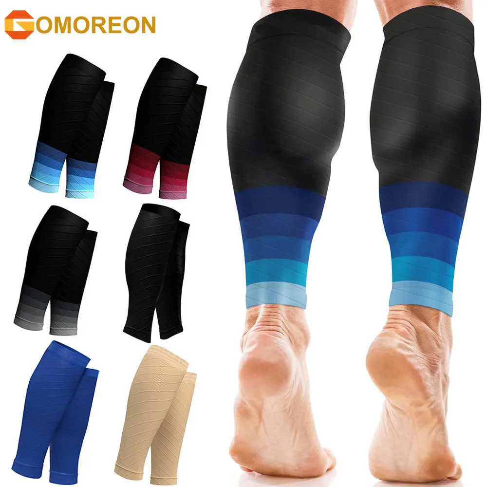 1Pair Calf Compression Sleeves Running Leg Compression Sleeve 20-30mmHg Compression Socks for Shin Splint for Men Women