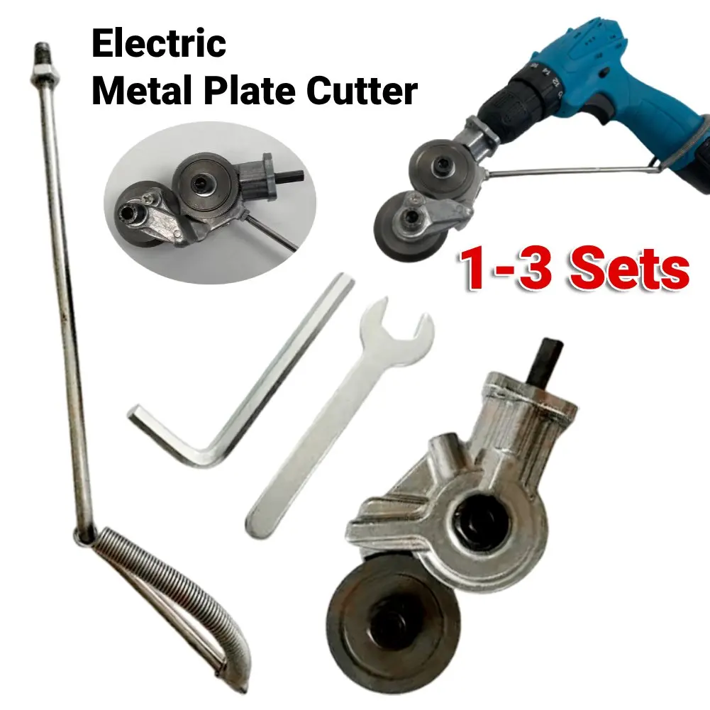 

Professional Metal Plate Auxiliary Cutter Attachment Electric Retrofit Shears Wear-resistant Lightweight for Drill Accessories