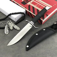 NKVD FINKA Multi-functional Fixed Blade Knife with Sheath Hunting Outdoor Self Defense Military Tactical EDC Portable Knife