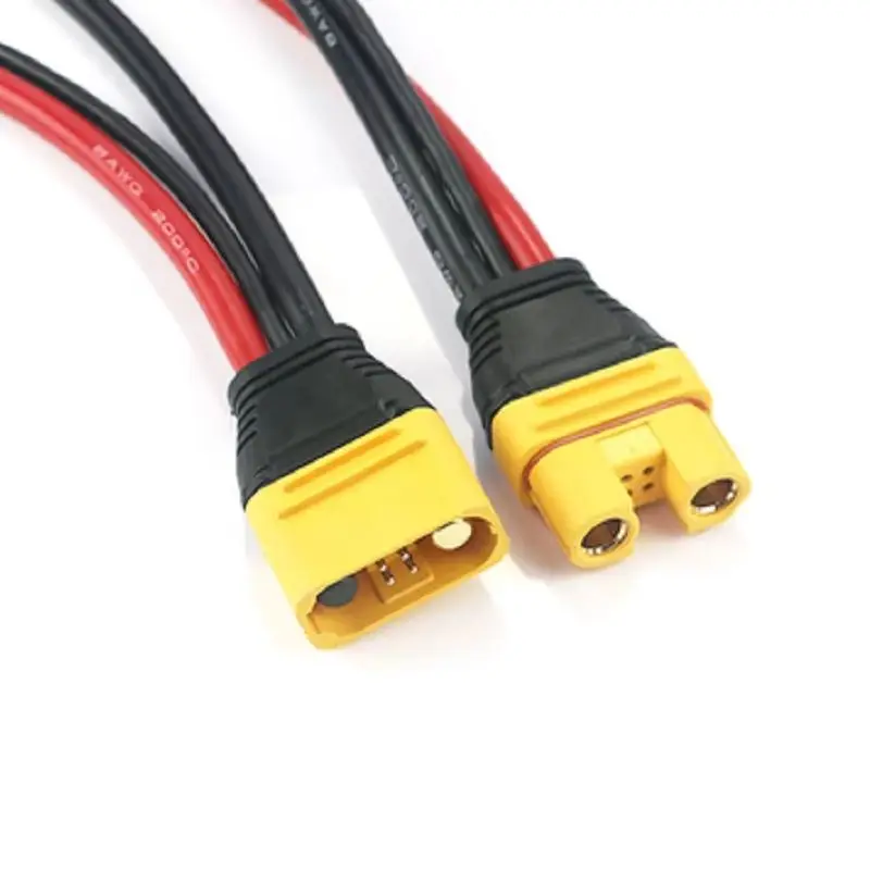Amass As150u Plug with 0.55m Wire, Fireproof, with Signal Pin, with Waterproof Ring, Short Rubber Cover
