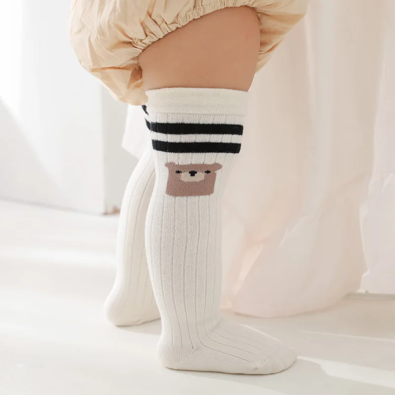 Baby Socks Autumn Winter Soft Cotton Newborn Cartoon Baby Knee High Long Socks Infant Boy Girls Socks Floor Sock Shoes Spring