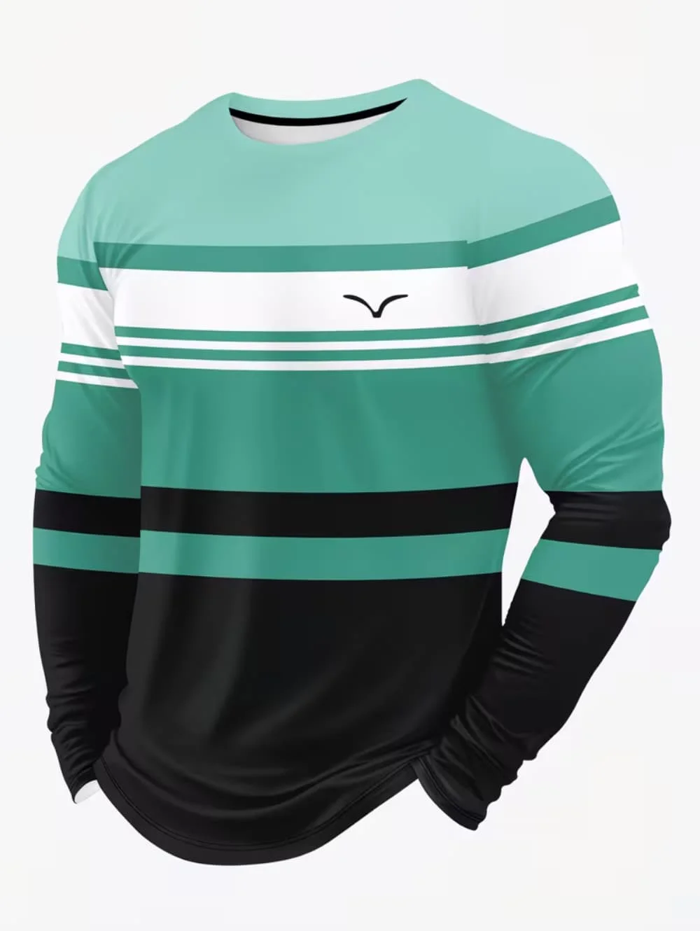 Thumbnail 3 - #88 Latest Mens Striped T-Shirts Offers