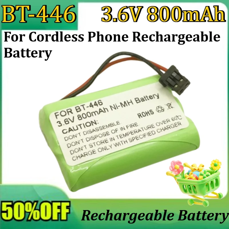 New BT-446 3.6V 800mAh AAA NiMH for Cordless Phone Rechargeable Battery BT-446 Replacement High Quality Battery Pack