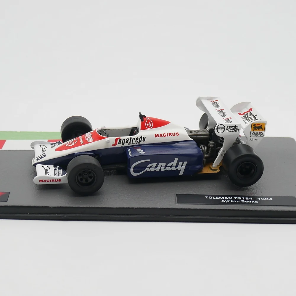 Ixo 1:43 Toleman TG184 1984 Ayrton Senna Diecast Car Model Metal Toy Vehicle