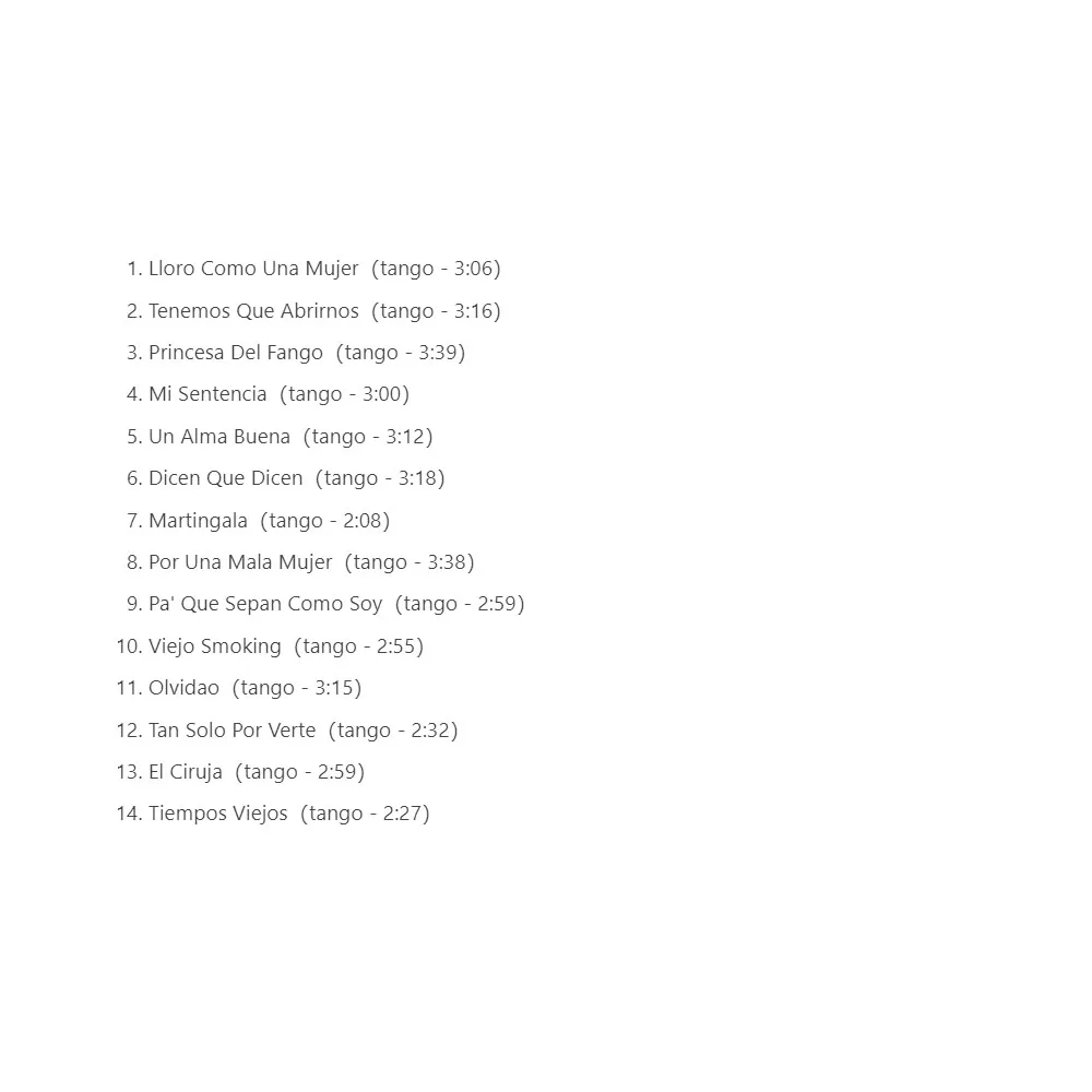 CD LO MEJOR DE JULIO SOSA مع PureTango Rhythm الترجمة الصوتية الروحية كما يظهر الأساسية رومانسي وحزن التانغو