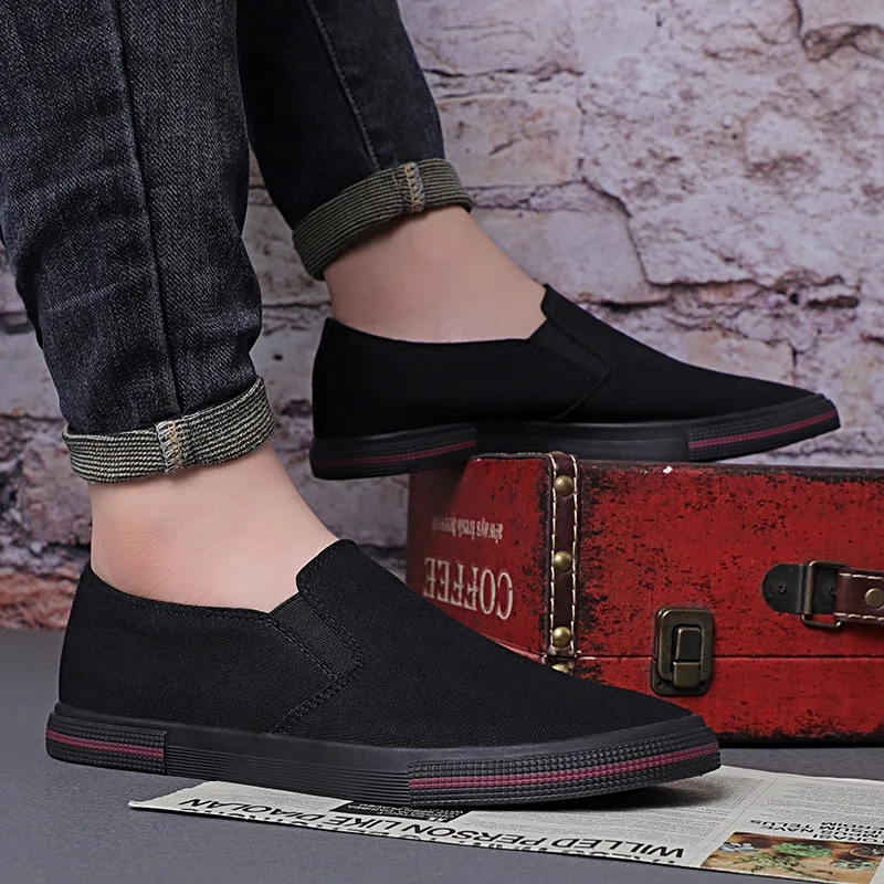 New Spring Mens Breathable Fashion Canvas Shoes Classic Summer Casual Trendy Shoes Loafers Zapatos De Hombre Sneakers
