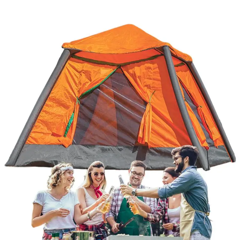 

Inflatable Backpacking Tent Rainproof Sun Shelter Quick Open Automatic Setup Shade Outdoor Gear Easy Setup Tents For Survival