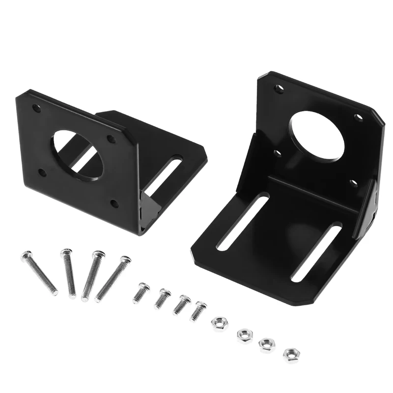 1pcs Stepper Motor Mounting Bracket for 42mm 57mm NEMA17 NEMA23, Horizontal Fixed Support Base with Screws, Standard Size