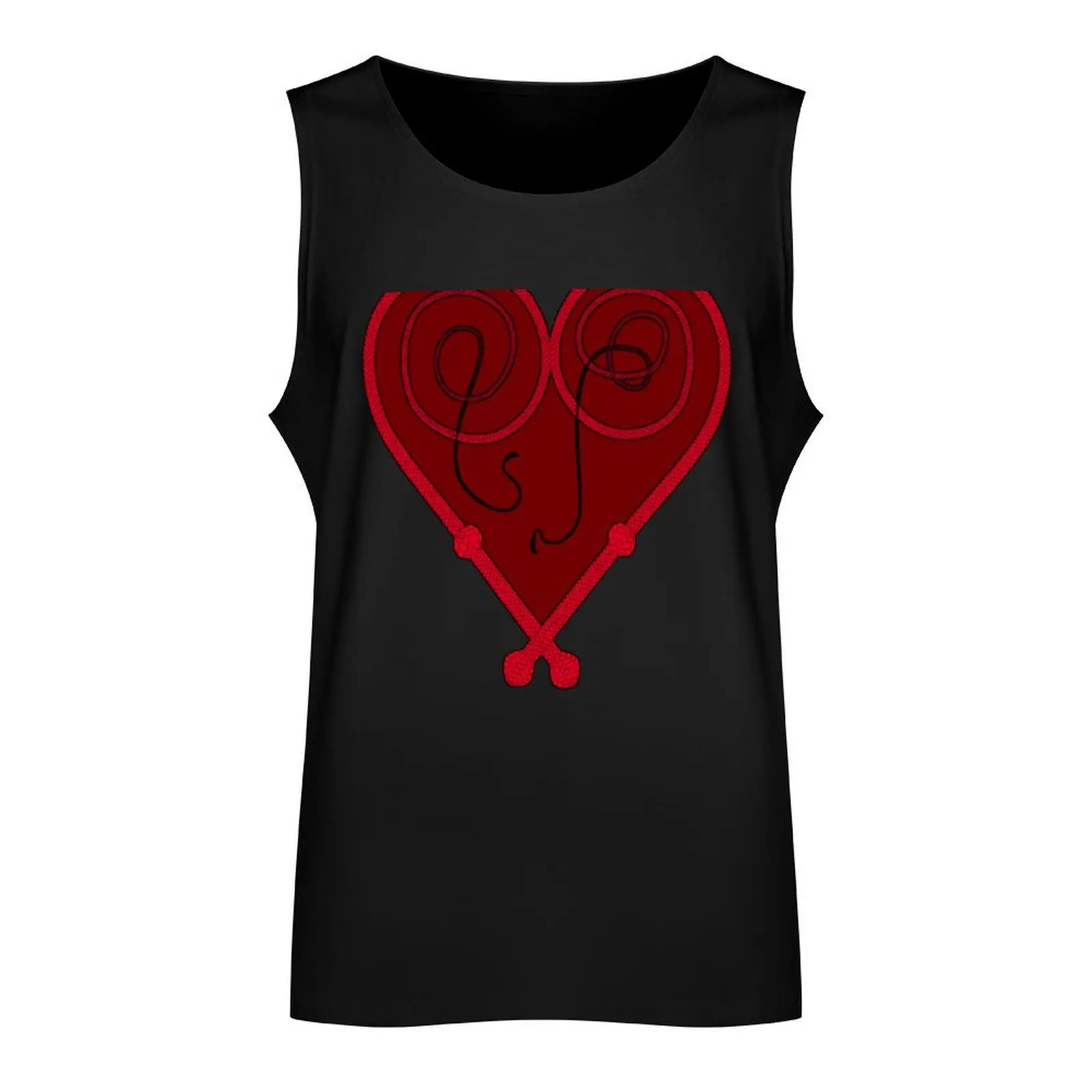 Whips Heart Tank Top Men gym sportswear Men's gym articles Vest male