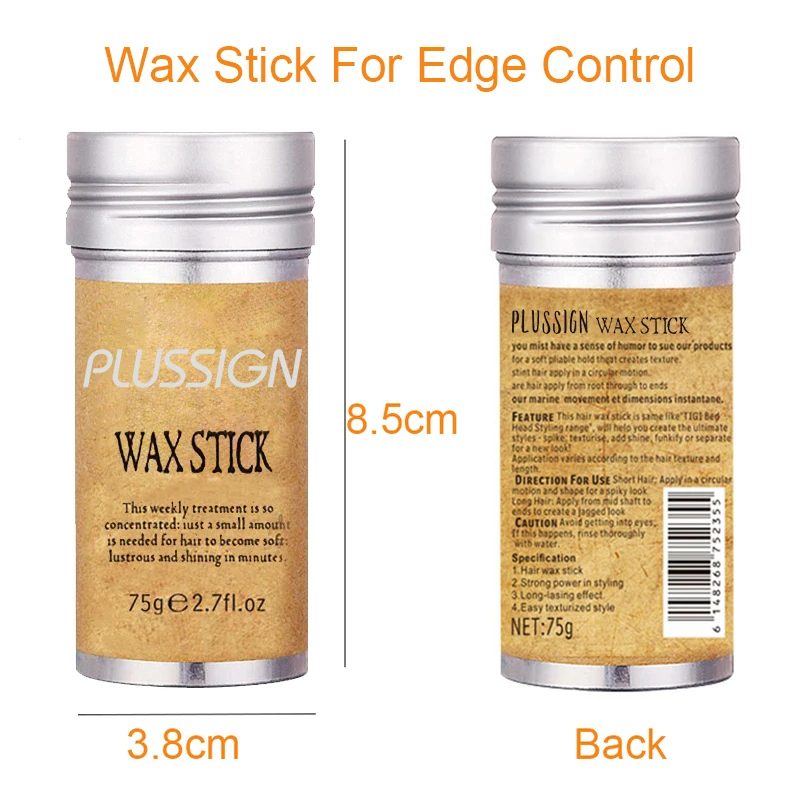 Professional Hair Glue Stick For Broken Hair 1Pcs Wax Stick Gel Cream For Styling Hair Rapid Short Edge Control Wig Install Kit