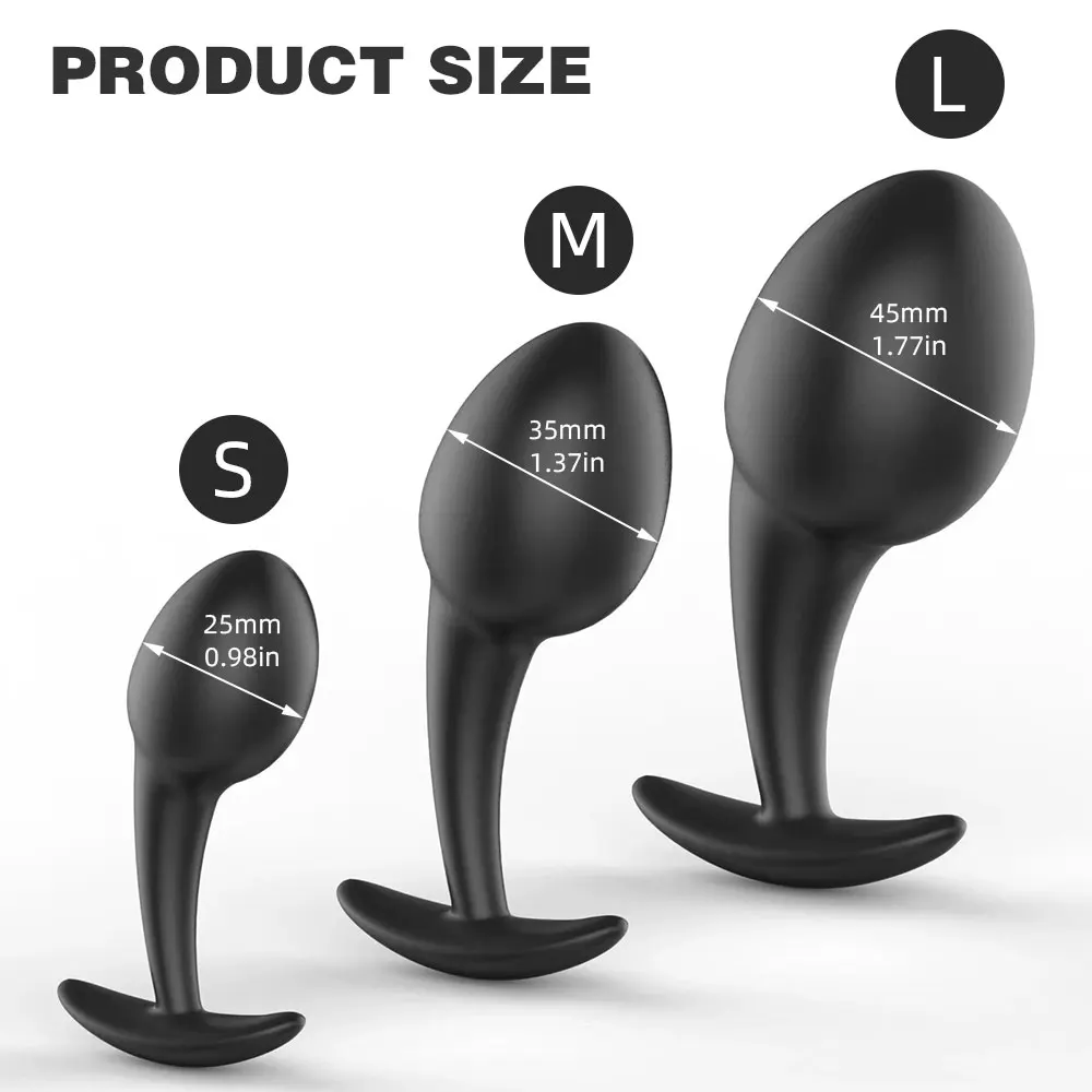 3Size Tadpole Anal Plug High Quality Silicone Butt Plug Female Masturbator Products Prostate Massager Erotic Sex Toys for Couple