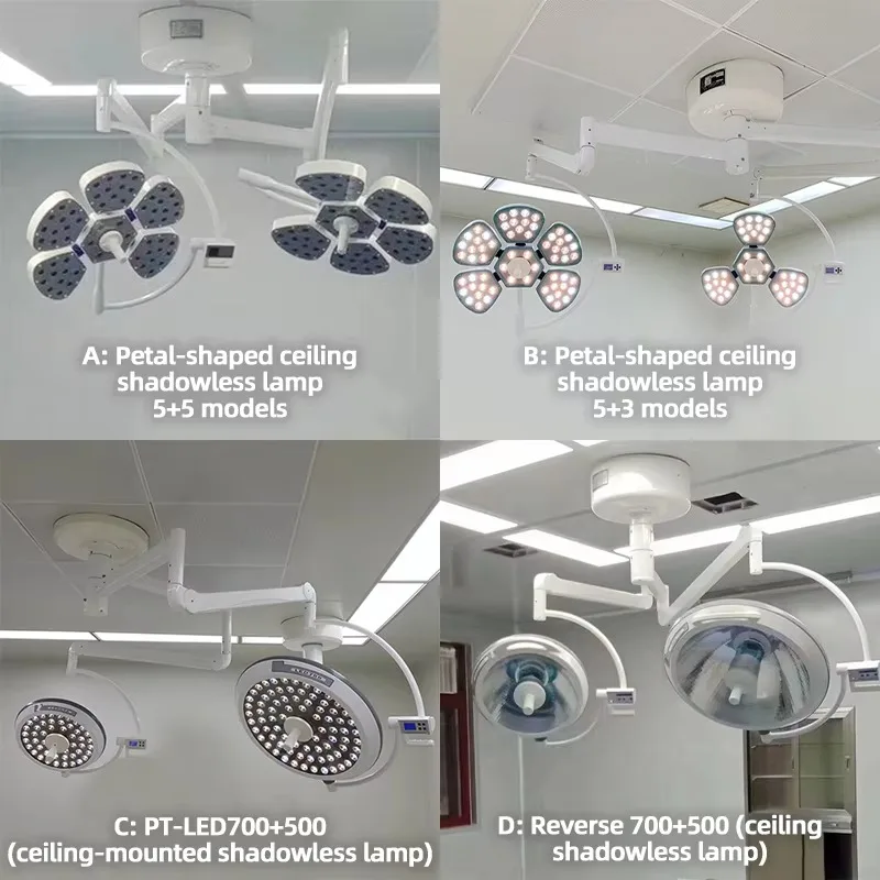 LED Shadowless Surgical Light Medical Operating Lamp Shadowless Examination Light for Surgery Veterinary Clinic Hospital Use