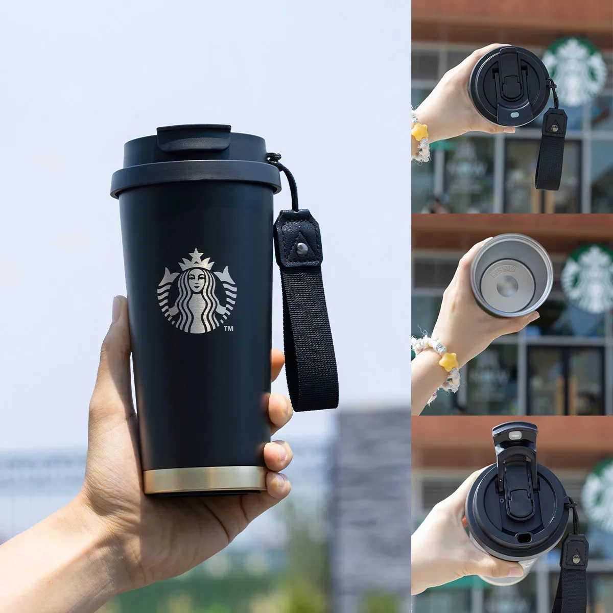 Garrafa Térmica de Aço Inoxidável Starbucks 2025, Caneca de Café Premium, Garrafa de Água Portátil, Presente de Aniversário Perfeito