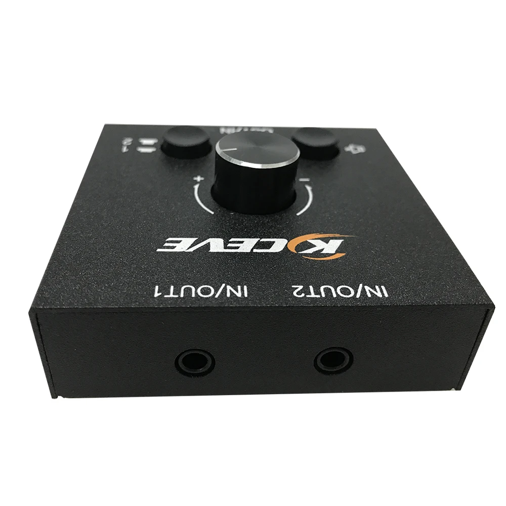 Audio Source Switcher 2-IN-1-OUT / 1-IN-2-OUT Audio Selector Audio Input or Output Device Without External Power Supply Preamps