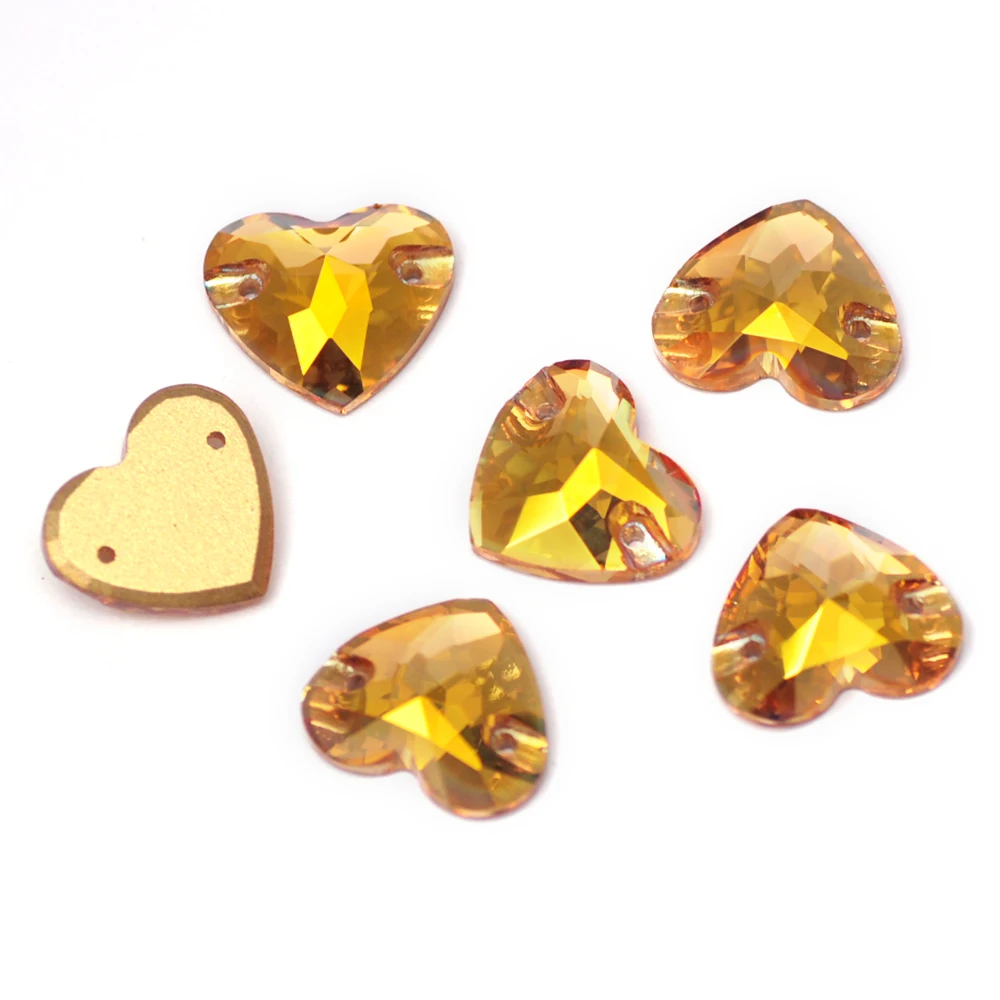 Sunshine Gold Hämatit Strasssteine zum Aufnähen, Kristall-Aufnähsteine, Glas-DIY-Strass für Schuhe, Kleidung, Bekleidung – Detail 7
