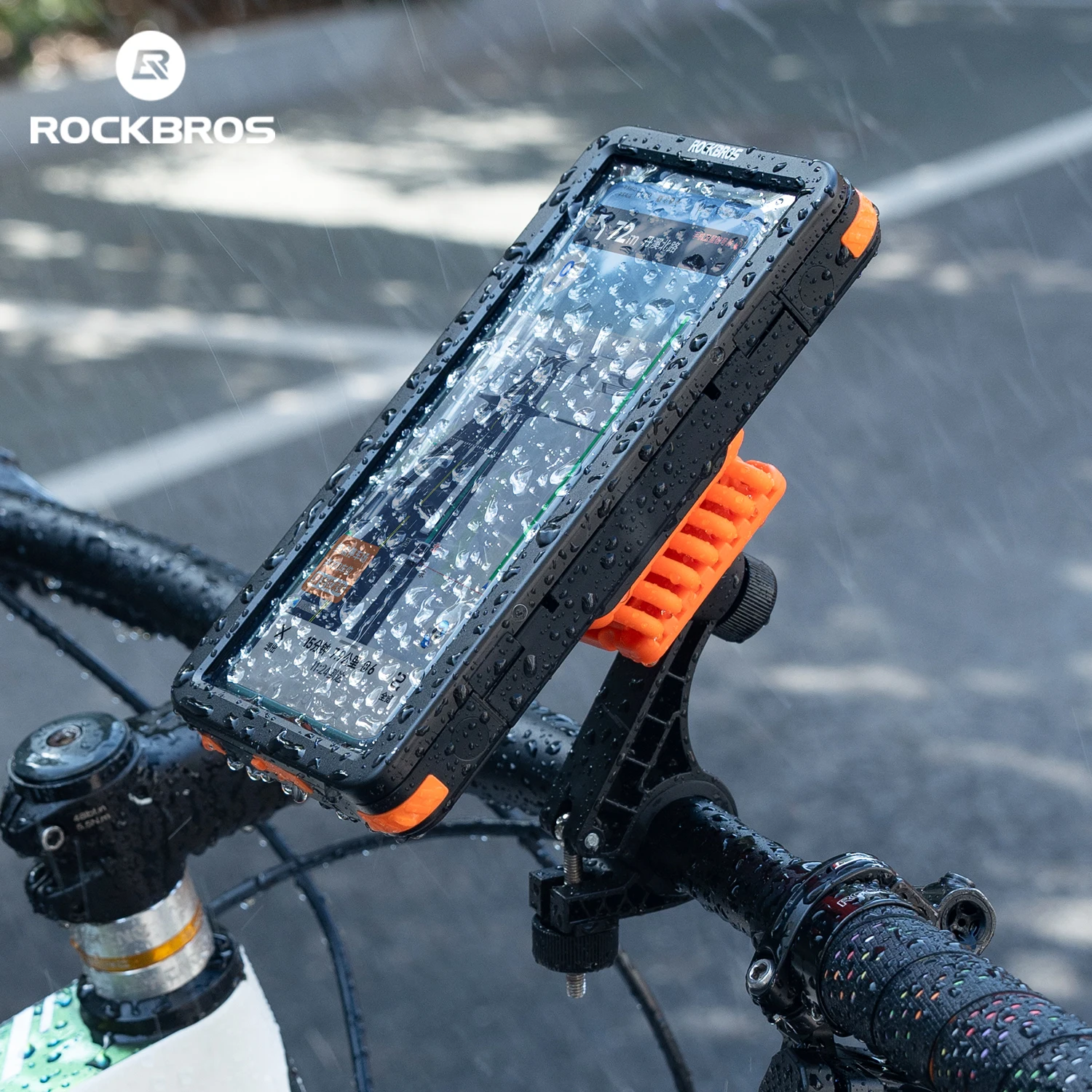 Rockbros Suporte Telefone Bicicleta à Prova d'Água