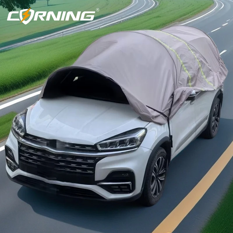 

Car Sunshade Portable Removable Folding Carport Car Anti-UV Tent Sunshade Car Protective Umbrella Sun Protection Car Roof Canopy