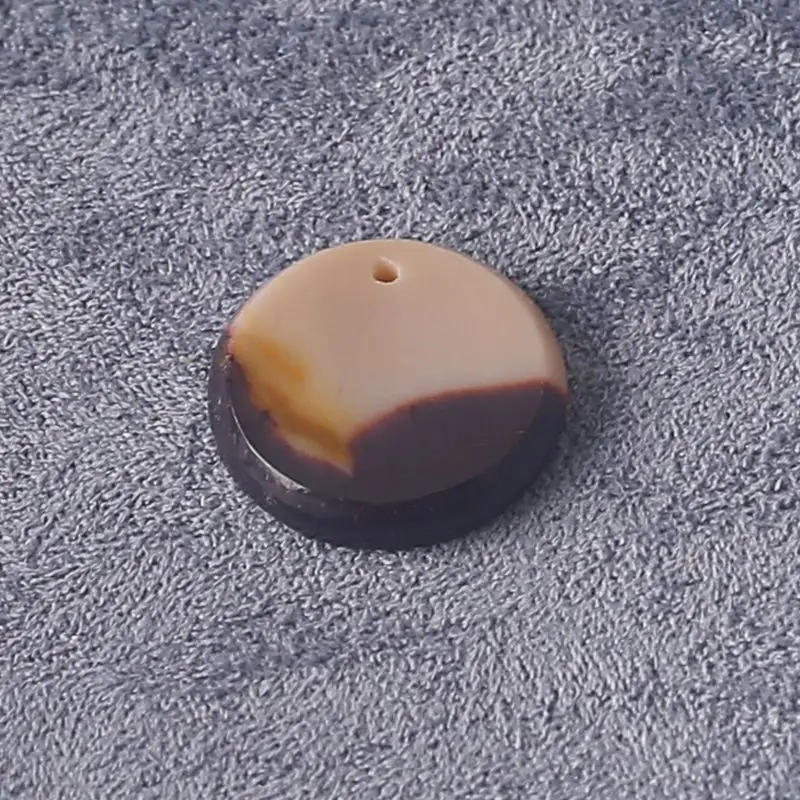 Single Natural Stone Piece with Marbled Hues, Ideal for Handmade Jewelry 18x18x3mm-1.8g