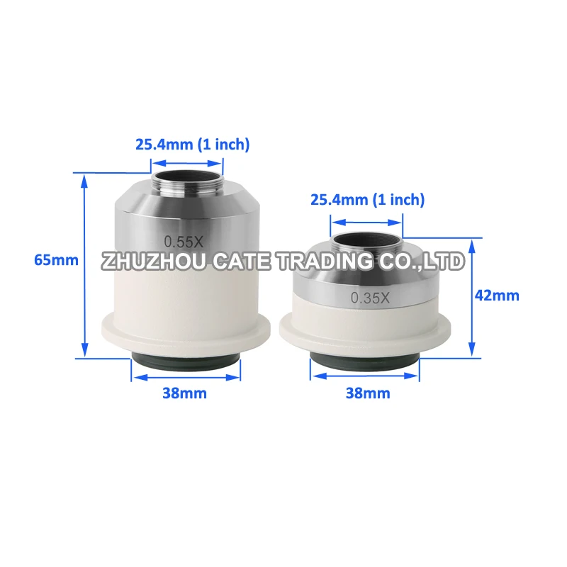 Imagem -03 - Microscópio Focusável Adaptador Câmera 0.35x 0.55x 1x c Mount Adaptador de Acoplador para Nikon Microscópio Trinocular