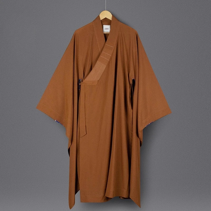 

Buddhist Monk Costume Chinese Traditional Meditation Zen Shaolin Hanfu Clothing Taoism Tibetan Clothes Monk Robe