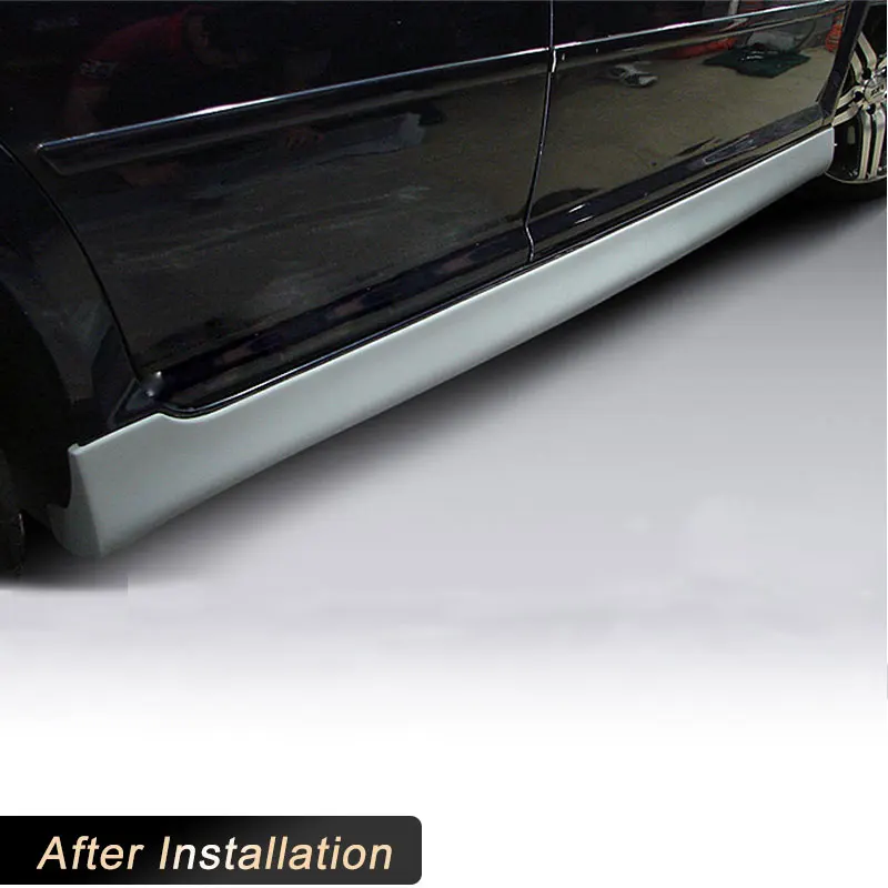 PU Unpainted Side Skirts Apron Kit for Volkswag VW Golf 4 MK4 R32 2003-2005 Racing Side Door Bumper Extension Lip Body Kits