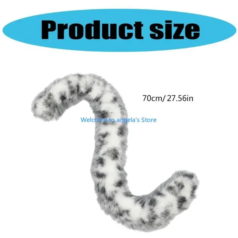 X4YC Katten Staart Kwispelende Staart Afstandsbediening Dierenstaart Zachte Staart Anime Cosplay Accessoires voor Vrouw
