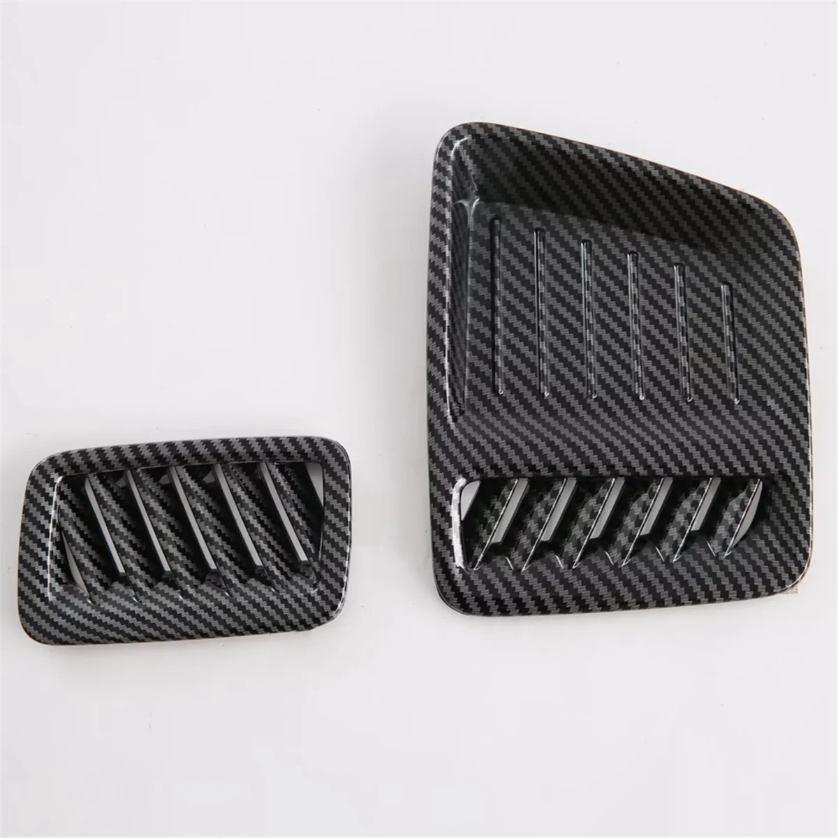 Fibra De Carbono Painel Do Carro Ar Condicionado Ventilação, Tampa De Saída, Acessórios De Guarnição, Fit para Hyundai Santa Fe, MX5, LHD, 2024