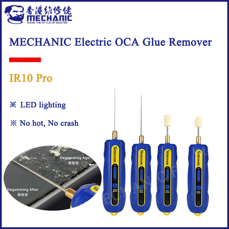 MECHANIC IR10 PRO OCA Gel Remover Mobile Phone Screen hard gel remover cutter polish dry gel polarized gel remove rechargeable