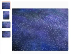 Cross stitch hand dyed fabric customization cross stitch fabric 16CT/18CT/22CT/25CT/28CT/32CT hand drawn fabric photo at night