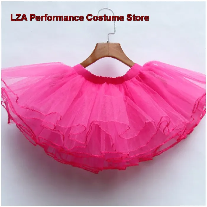 Gami Cat Children's Dance Half Mesh Skirt Fluffy Elastic Waist Skirt for Girls' Performance and Practice Tutu Kids