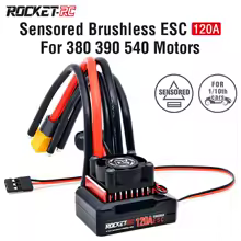 【¥5,283】Rocket-RC 120A センサー付きブラシレスESC 1/10 RCカー用 特別割引-アリエク特価アラート