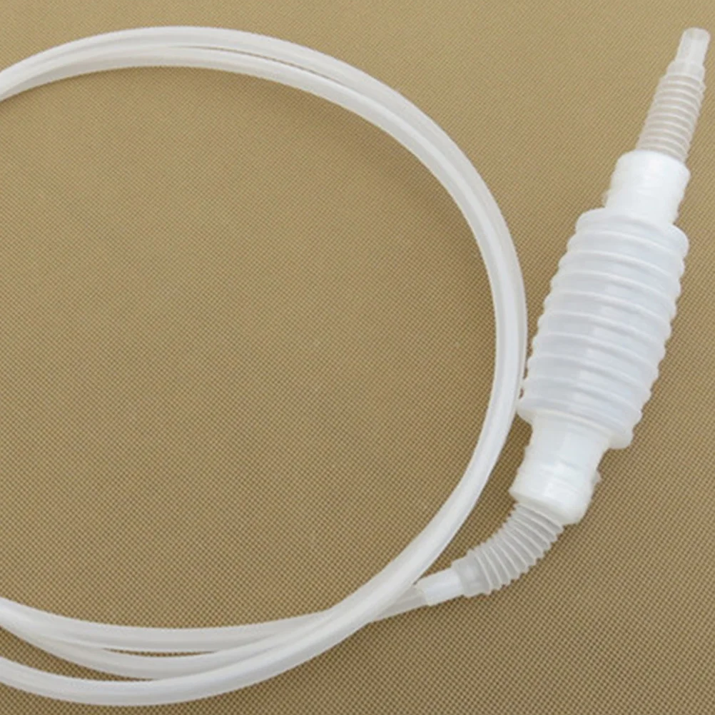 2 Pcs Siphon Oil Extractor Water Hose Pump Fuel Transfer for Manual Pp Plastic with Filter