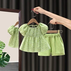 New Summer Baby Clothes Suit Girls Cute T-Shirt Shorts 2Pcs/Sets Kids Children Clothing Toddler Casual Costume Infant Tracksuits